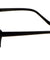 Plastic Retro Semi-Rimless Sunglasses