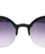 Plastic Retro Semi-Rimless Sunglasses