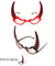 Devil Demon Straight Horn Party Glasses Wholesale