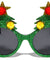 Christmas Tree Glitter Round Party Glasses