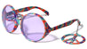 Peace Sign Multi Color Party Wholesale Sunglasses