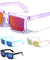 Blocks Square Pixel Crystal Color Mirror Party Glasses