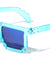 Blocks Square Pixel Crystal Color Mirror Party Glasses