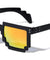 Blocks Square Pixel Crystal Color Mirror Party Glasses