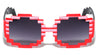 Blocks Square Circle Pixel Color Party Glasses