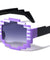 Blocks Square Circle Pixel Color Party Glasses