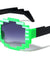 Blocks Square Circle Pixel Color Party Glasses