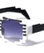 Blocks Square Circle Pixel Color Party Glasses