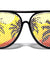 Lens Print Palm Trees Sunset Party Glasses