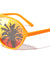 Lens Print Palm Trees Sunset Party Glasses