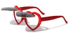 Heart Shape Party Flip Up Frame Wholesale Sunglasses