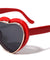 Heart Shape Party Flip Up Frame Wholesale Sunglasses