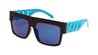 Flat Top Chain Temple Color Mirror Wholesale Sunglasses
