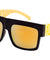Flat Top Chain Temple Color Mirror Wholesale Sunglasses