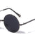 Super Dark Lens Retro Round Wholesale Sunglasses