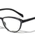Reading Black Faux Frontal Rhinestone Oval Cat Eye Wholesale Glasses