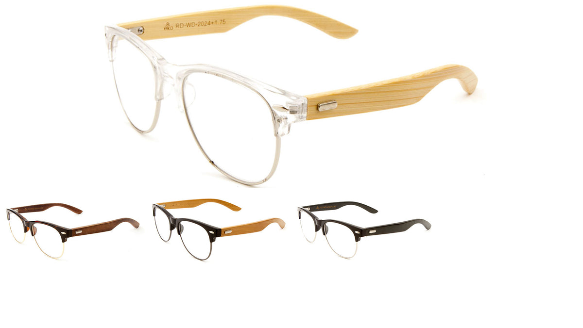 EKO Wood Combination Reading Lens Wholesale Bulk Glasses