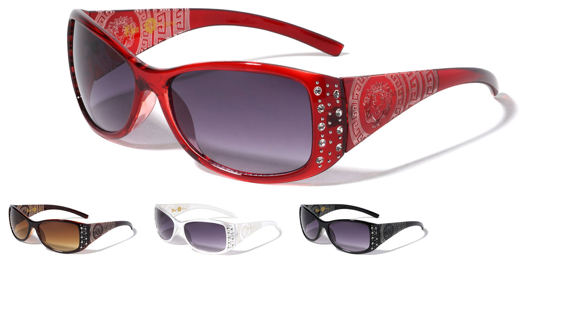 KLEO Rhinestone Temple Design Butterfly Wholesale Sunglasses