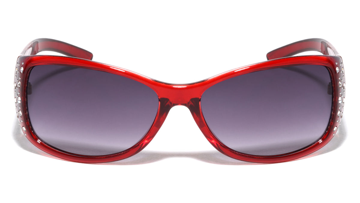 KLEO Rhinestone Temple Design Butterfly Wholesale Sunglasses