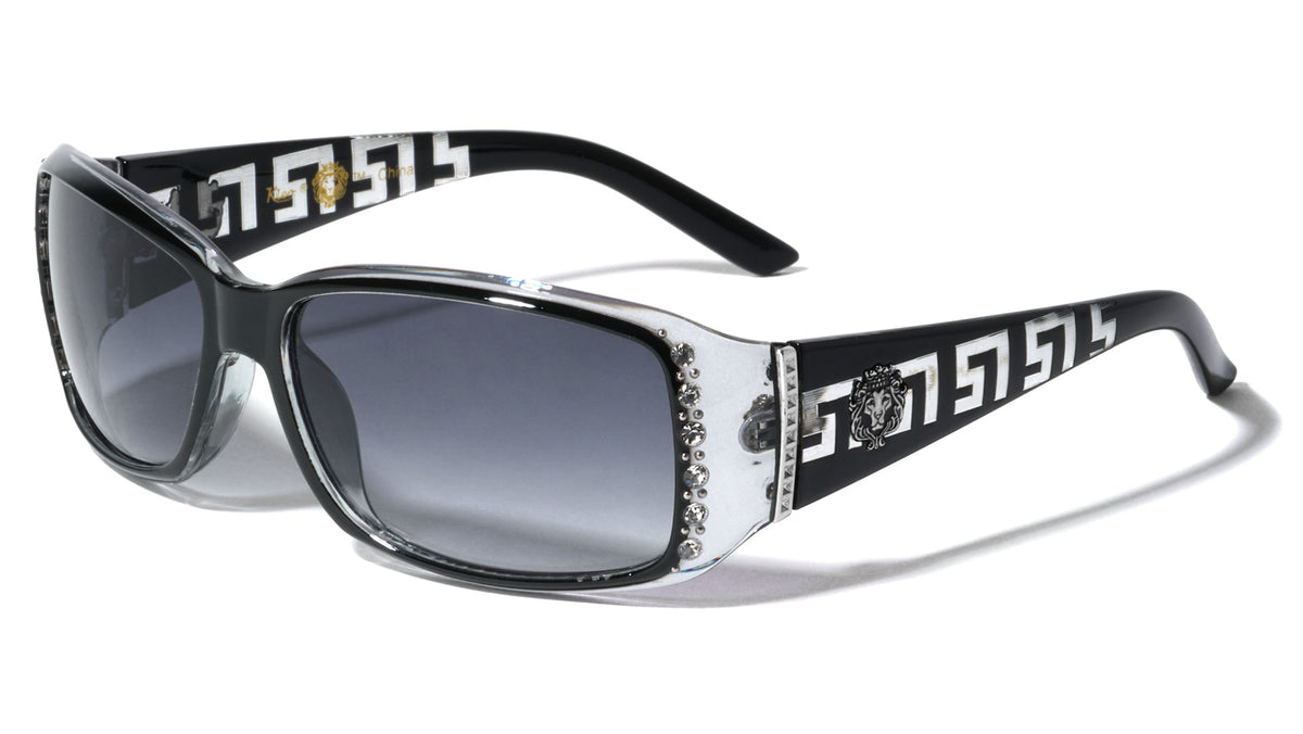 KLEO Crystal Color Frame Rhinestone Fashion Butterfly Wholesale Sunglasses