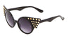 Round Studded Cat Eye Wing Bulk Sunglasses