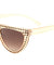 Rhinestoned Flat Top Cat Eye Bulk Wholesale Sunglasses
