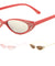 Rhinestoned Thin Cat Eye Bulk Wholesale Sunglasses