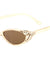 Rhinestoned Thin Cat Eye Bulk Wholesale Sunglasses