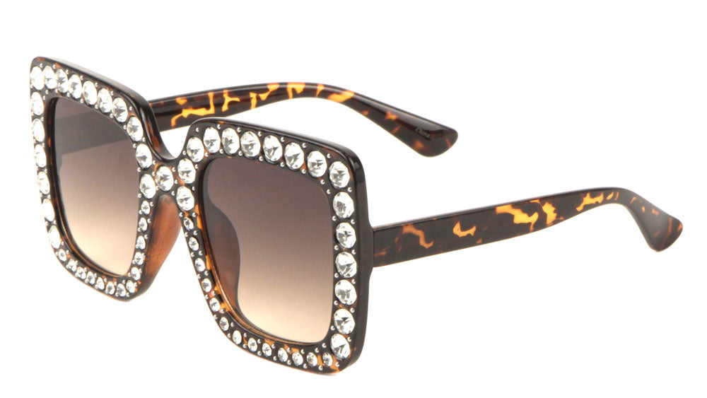 Rhinestoned Butterfly Bulk Wholesale Sunglasses