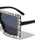 Rhinestone Oversized Squared Wholesale Sunglasses