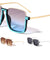 Rhinestone Half Rim Square Butterfly Wholesale Sunglasses