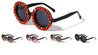 Rhinestone Large Round Fashion Wholesale Sunglasses