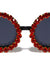 Rhinestone Large Round Fashion Wholesale Sunglasses