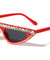 Rhinestone Flat Top Fashion Wholesale Sunglasses