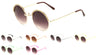 Rhinestone Brow Round Wholesale Bulk Sunglasses