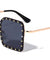 Rivet Stud Rimless Square Wholesale Sunglasses