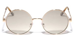 Double Side Frame Retro Round Wholesale Sunglasses