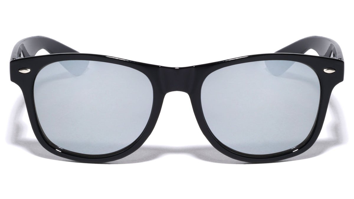 Black Classic Mirrored Sunglasses Wholesale