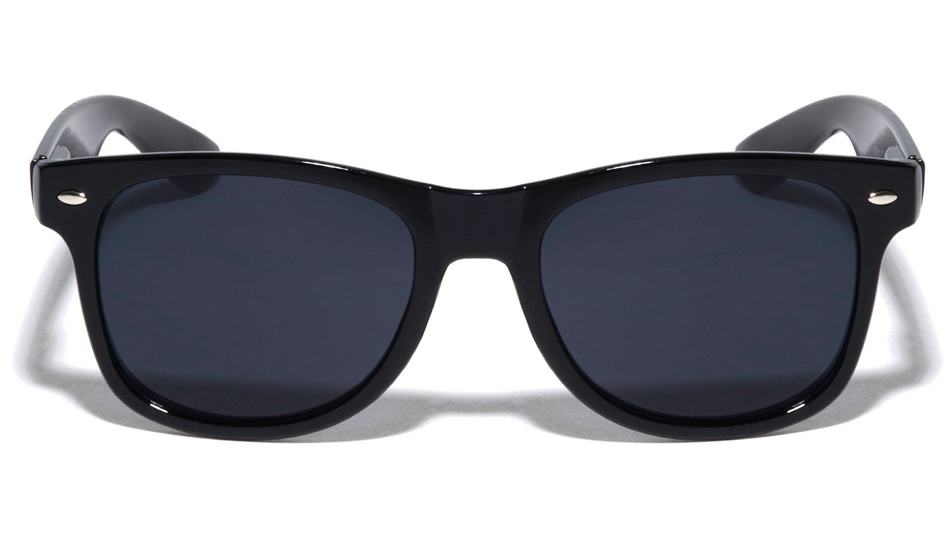 Assorted Dozen (12) Classic Spring Hinge Sunglasses with Super Dark Lens