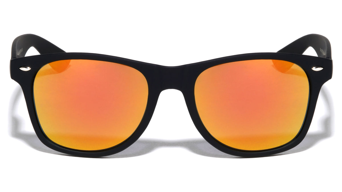 Black Classic Soft Coat Color Mirror Sunglasses Wholesale