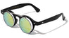 Retro Frame with Flip Color Mirror Lens Wholesale Sunglasses