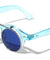 Retro Frame with Flip Color Mirror Lens Wholesale Sunglasses