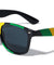 Spring Hinge Rasta Colors Classic Wholesale Sunglasses