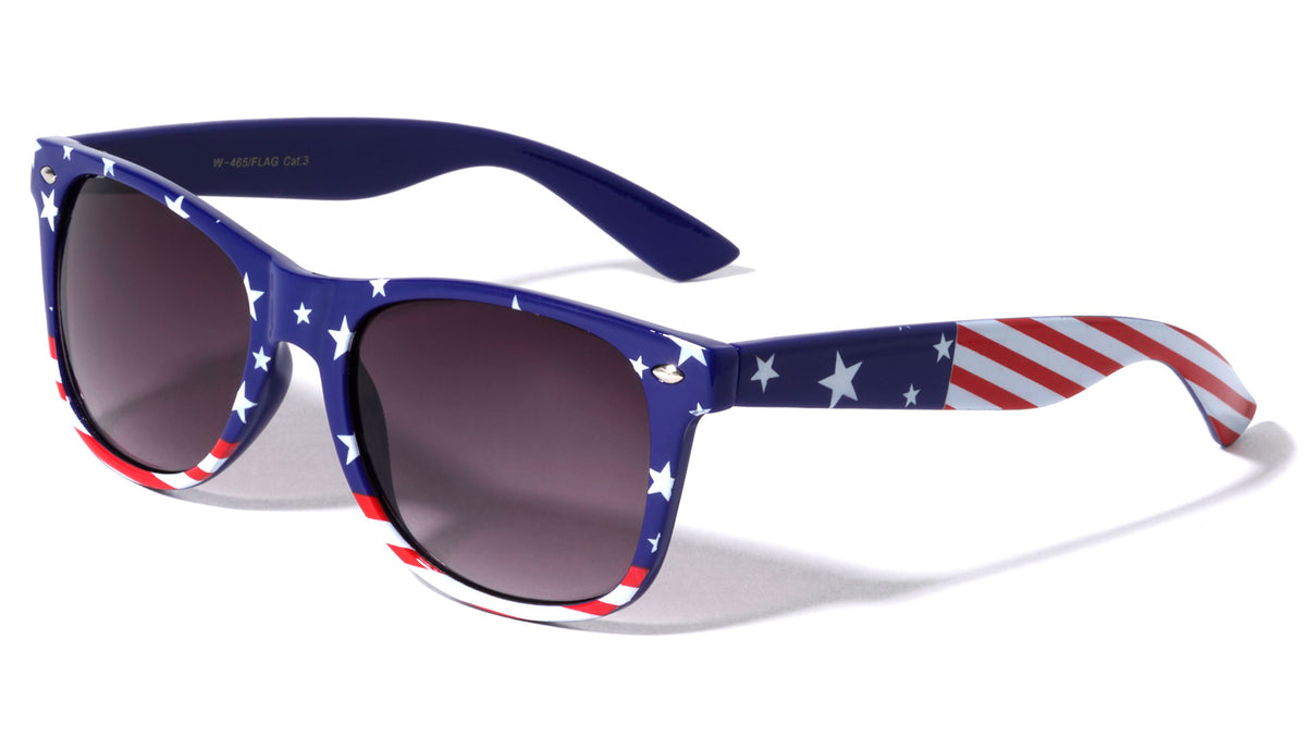 Stars & Stripes American Flag Classic Wholesale Bulk Sunglasses