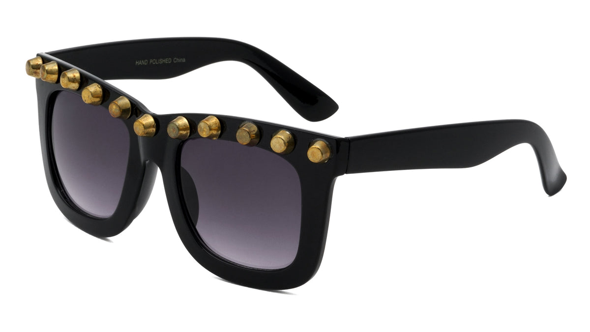 Classic Square Frame Barrel Studs Wholesale Sunglasses