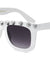 Classic Square Frame Barrel Studs Wholesale Sunglasses