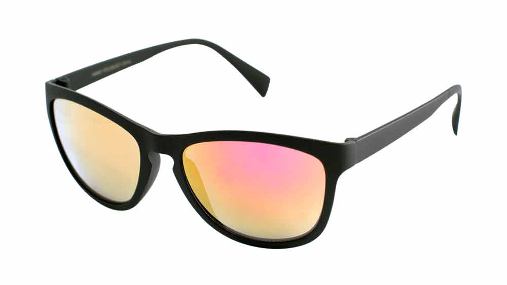 Classic Soft Rubber Color Mirror Sunglasses