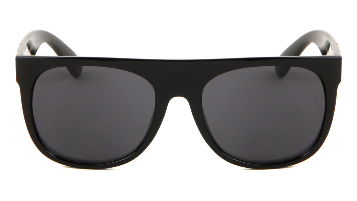 Plastic Flat Top Leaf Temple Sunglasses