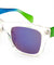 Classic Plastic Clear Frame Color Mirror Sunglasses