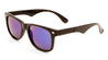 Classic Plastic Color Accent Color Mirror Sunglasses